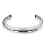 Pulseira rígida minimalista prata