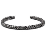 Pulseira rígida nórdica prata vintage