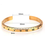 Pulseira rígida números romanos
