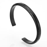 Pulseira rígida números romanos preto