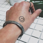 Pulseira rígida original prata / 58 mm