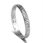 Pulseira rígida prateada prata