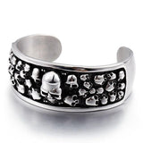 Pulseira rígida punk preto