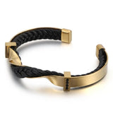 Pulseira rígida torcida ouro