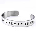 Pulseira rígida viking prata / 58-62 mm