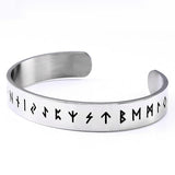 Pulseira rígida viking prata / 58-62 mm
