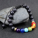 Pulseira shamballa 7 chakras pérolas mulheres valor por defeito título