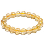 Pulseira simples de citrino amarelo / 16 cm