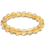 Pulseira simples de citrino amarelo / 16 cm