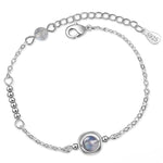 Pulseira simples de pedra da lua título por defeito