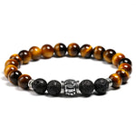 Pulseira tibetana olho de tigre olho do tigre / 17 cm