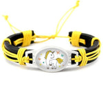 Pulseira unicórnio criança amarelo