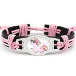 Pulseira unicórnio criança cor-de-rosa 2