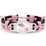 Pulseira unicórnio criança cor-de-rosa 2