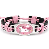 Pulseira unicórnio criança cor-de-rosa 3