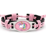 Pulseira unicórnio criança rosa 1