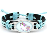 Pulseira unicórnio criança turquesa