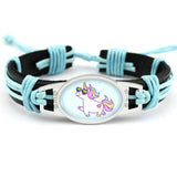 Pulseira unicórnio criança turquesa