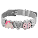 Pulseira unicórnio da moda prata