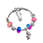 Pulseira unicórnio pedras coloridas