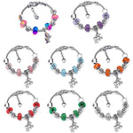 Pulseira unicórnio pedras coloridas