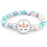 Pulseira unicórnio pérolas