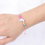 Pulseira unicórnio rosa rosa