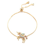 Pulseira unicórnio zircónia