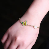 Pulseira vintage borboleta