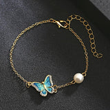 Pulseira vintage borboleta