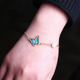 Pulseira vintage borboleta