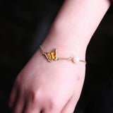 Pulseira vintage borboleta
