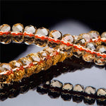 Pulseira vintage de citrino 7mm