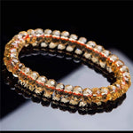 Pulseira vintage de citrino