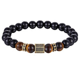 Pulseira vintage de ónix ouro