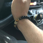 Pulseira vintage de ónix