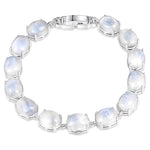 Pulseira vintage de pedra da lua prata