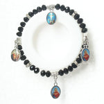 Pulseira vintage nossa senhora preto