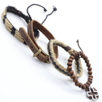Pulseiras com cruzes e pérolas pulseira em forma de cruz