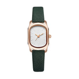 Relógio analógico feminino vintage verde