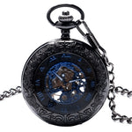 Relógio de bolso preto e azul valor por defeito título