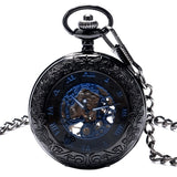 Relógio de bolso preto e azul valor por defeito título