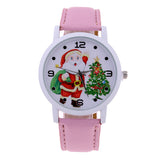 Relógio vintage de natal rosa