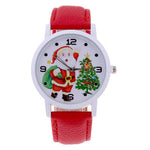 Relógio vintage de natal vermelho