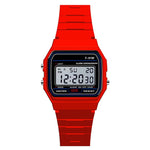 Relógio vintage led vermelho vermelho