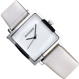 Relógio vintage quadrado branco