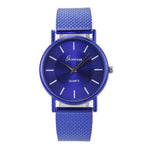 Relógio vintage simples azul
