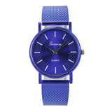 Relógio vintage simples azul