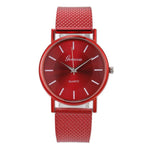 Relógio vintage simples vermelho