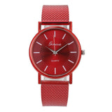 Relógio vintage simples vermelho